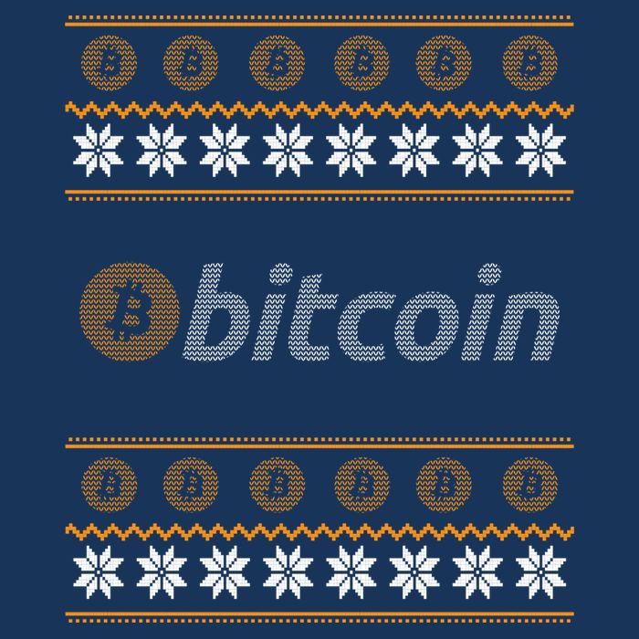 Bitcoin Cryptocurrency Christmas Holiday Flatbill Hat