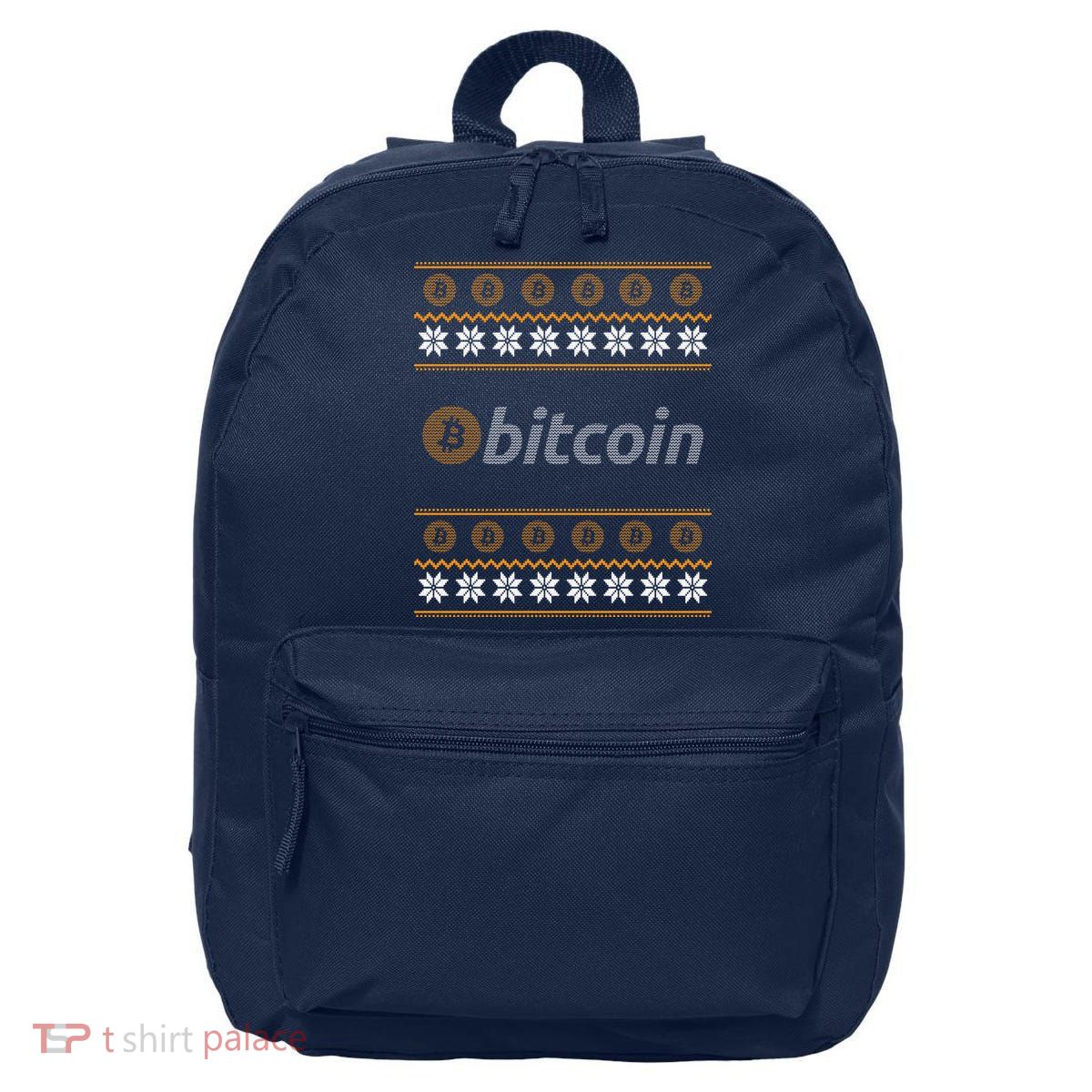 Bitcoin Cryptocurrency Christmas Holiday 16 in Basic Backpack