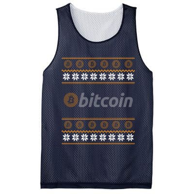 Bitcoin Cryptocurrency Christmas Holiday Mesh Reversible Basketball Jersey Tank