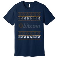 Bitcoin Cryptocurrency Christmas Holiday Premium T-Shirt