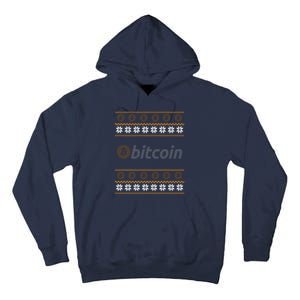 Bitcoin Cryptocurrency Christmas Holiday Tall Hoodie