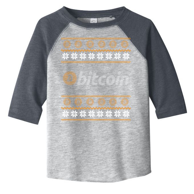 Bitcoin Cryptocurrency Christmas Holiday Toddler Fine Jersey T-Shirt