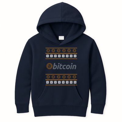 Bitcoin Cryptocurrency Christmas Holiday Kids Hoodie