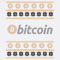Bitcoin Cryptocurrency Christmas Holiday Garment-Dyed Sweatshirt
