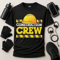 Boy Construction Crew Birthday Party Supplies Group Matching Cooling Performance Crew T-Shirt