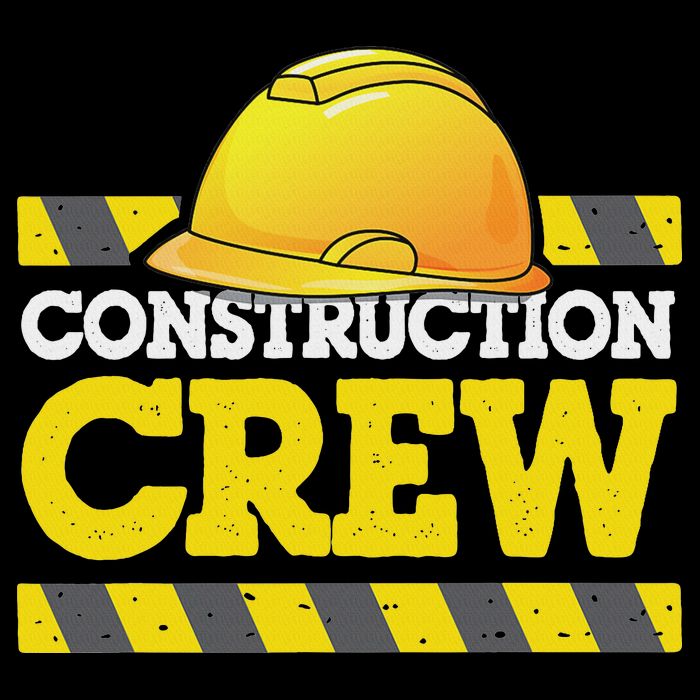 Boy Construction Crew Birthday Party Supplies Group Matching Cooling Performance Crew T-Shirt