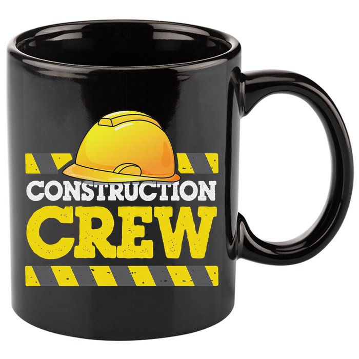 Boy Construction Crew Birthday Party Supplies Group Matching 11oz C Handle Ceramic Mug