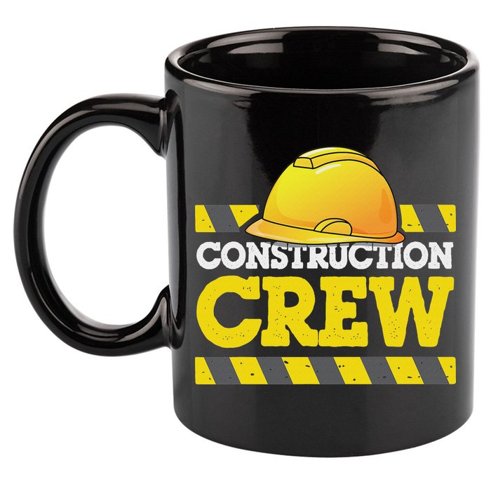 Boy Construction Crew Birthday Party Supplies Group Matching 11oz C Handle Ceramic Mug