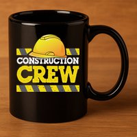 Boy Construction Crew Birthday Party Supplies Group Matching 11oz C Handle Ceramic Mug