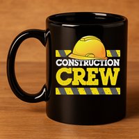 Boy Construction Crew Birthday Party Supplies Group Matching 11oz C Handle Ceramic Mug