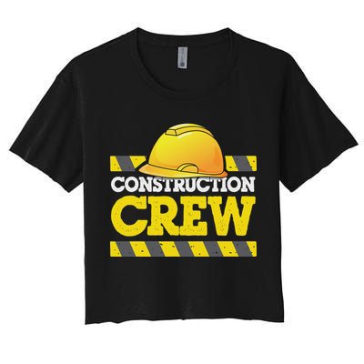 Boy Construction Crew Birthday Party Supplies Group Matching Crop Top