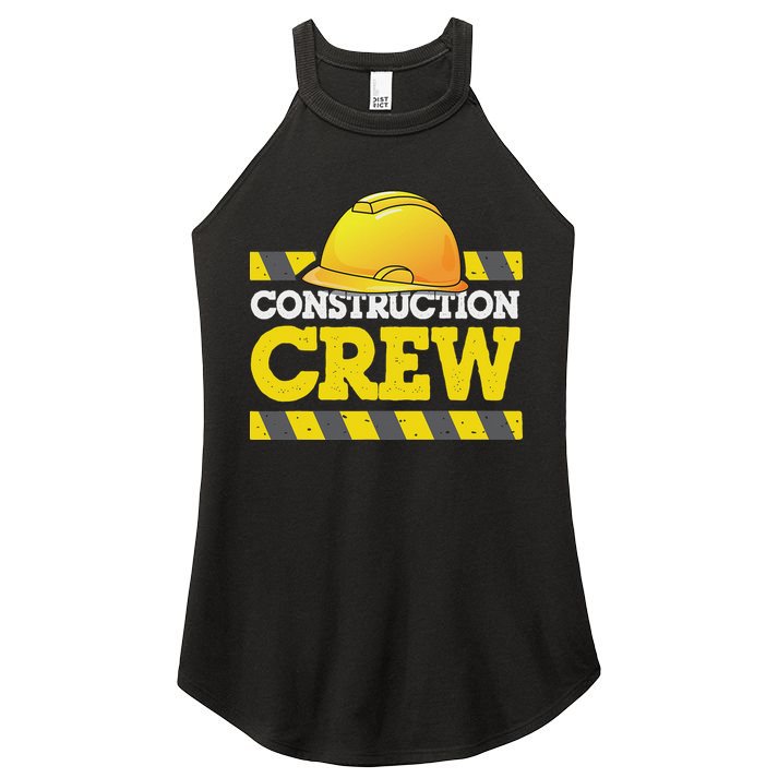 Boy Construction Crew Birthday Party Supplies Group Matching Women's Perfect Tri Rocker Tank