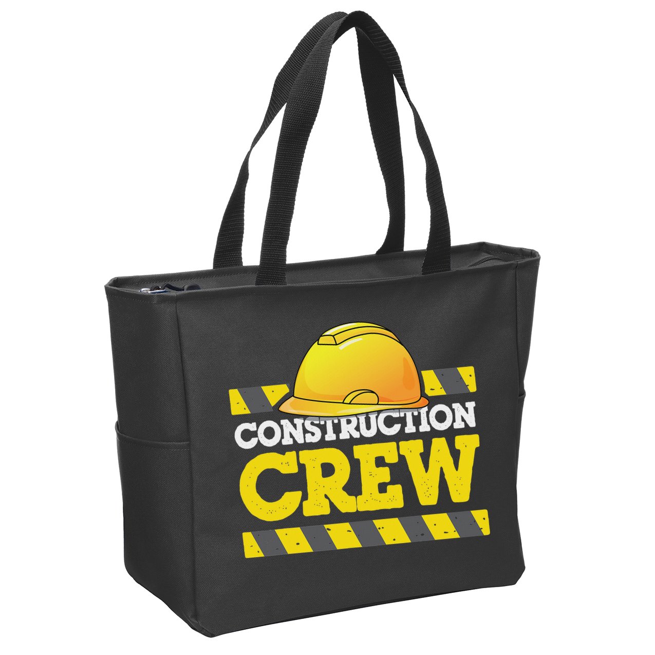 Boy Construction Crew Birthday Party Supplies Group Matching Zip Tote Bag