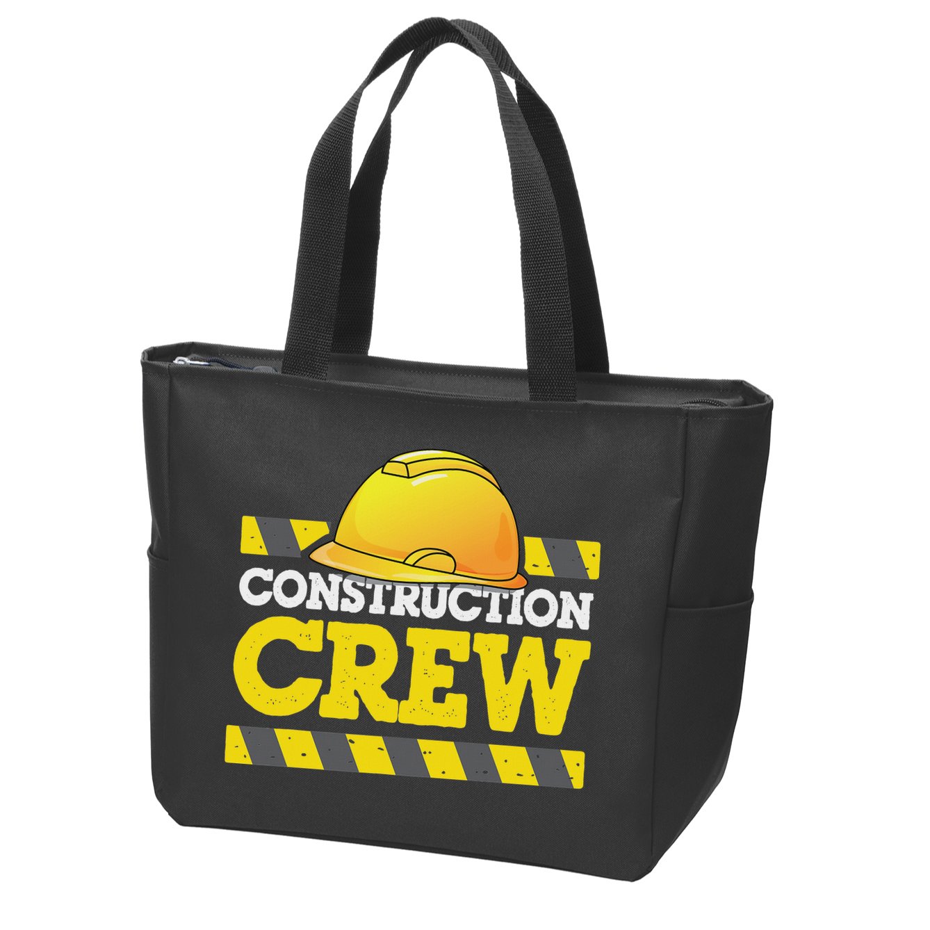 Boy Construction Crew Birthday Party Supplies Group Matching Zip Tote Bag