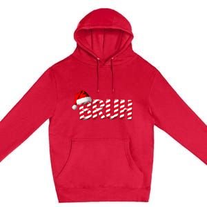 Bruh Christmas Candy Cane For Teen Funny Xmas Bruh Premium Pullover Hoodie