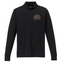 Beach Coastal City Vacation Souvenir St Simons Island Performance Long Sleeve Polo