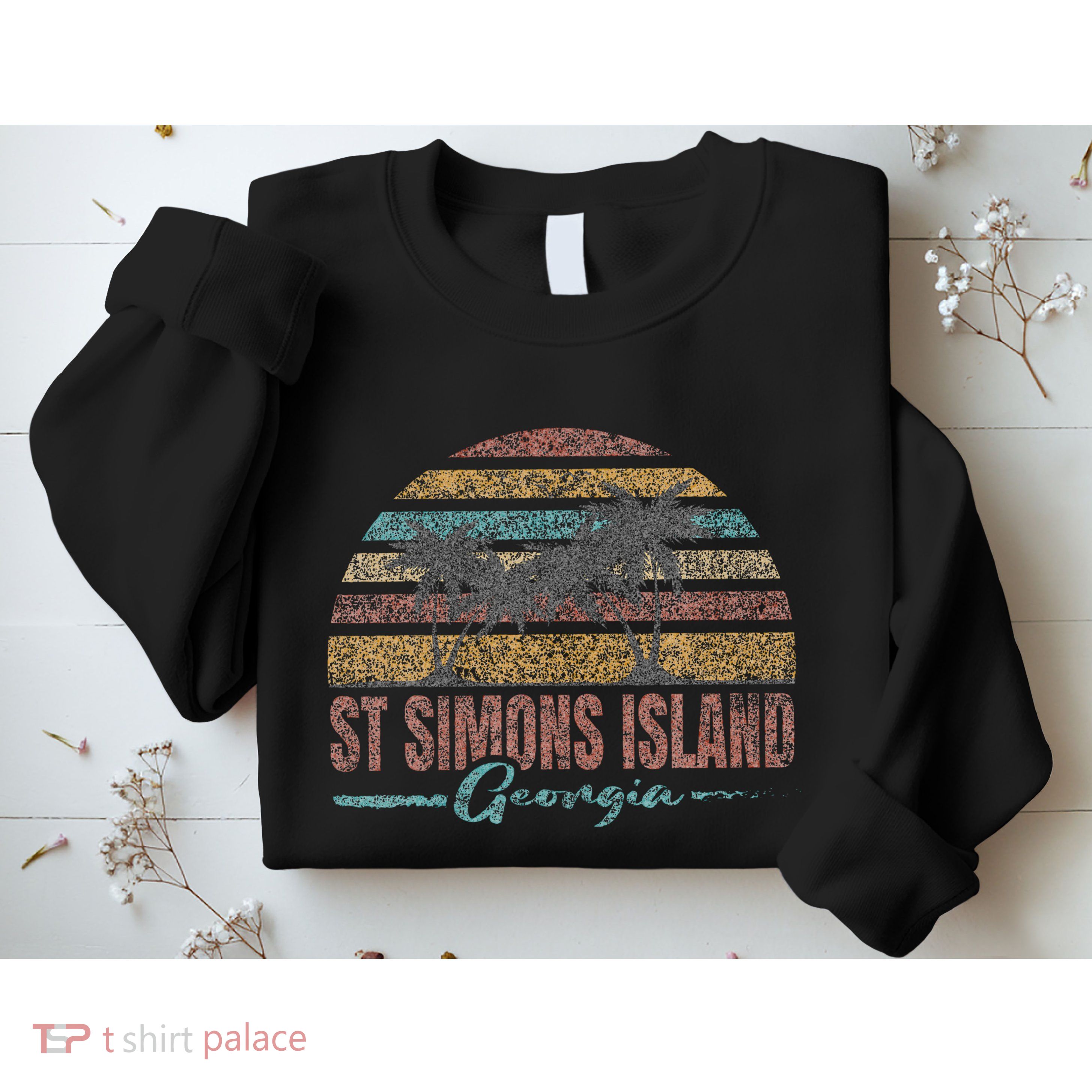 Beach Coastal City Vacation Souvenir St Simons Island Sweatshirt