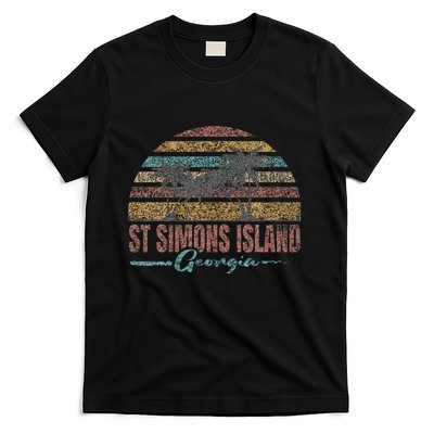 Beach Coastal City Vacation Souvenir St Simons Island T-Shirt