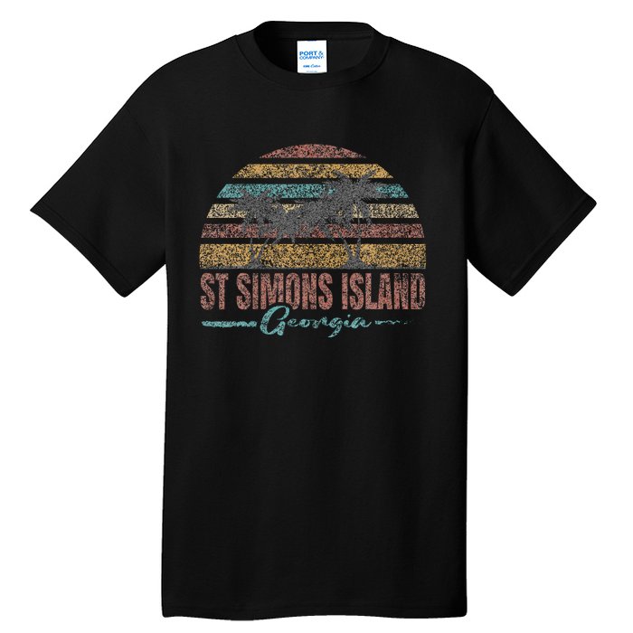 Beach Coastal City Vacation Souvenir St Simons Island Tall T-Shirt