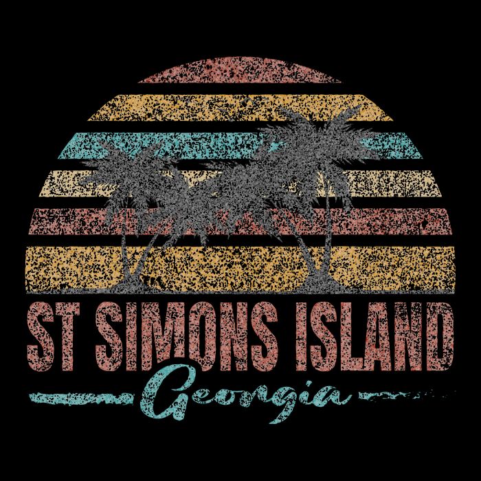 Beach Coastal City Vacation Souvenir St Simons Island Impact Tech Backpack