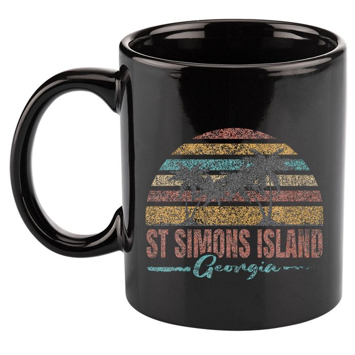 Beach Coastal City Vacation Souvenir St Simons Island 11oz C Handle Ceramic Mug