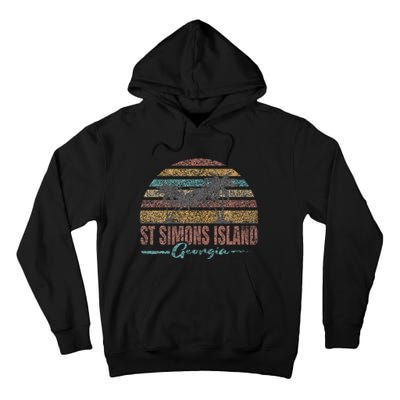 Beach Coastal City Vacation Souvenir St Simons Island Tall Hoodie