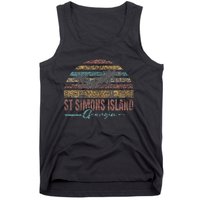 Beach Coastal City Vacation Souvenir St Simons Island Tank Top