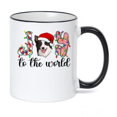 Border Collie Christmas Border Collie Xmas Party Great Gift 11oz Black Color Changing Mug