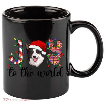 Border Collie Christmas Border Collie Xmas Party Great Gift 11oz C Handle Ceramic Mug