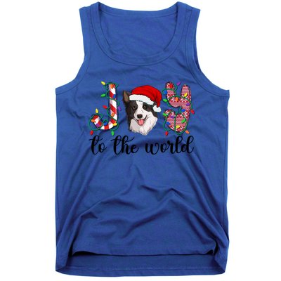 Border Collie Christmas Border Collie Xmas Party Great Gift Tank Top