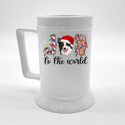 Border Collie Christmas Border Collie Xmas Party Great Gift Beer Stein