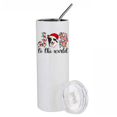 Border Collie Christmas Border Collie Xmas Party Great Gift Stainless Steel Tumbler