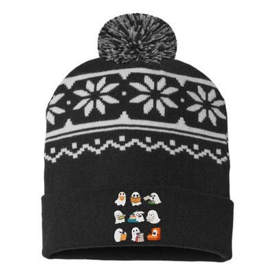 Believe Christian Cross Jesus Christ Christians USA-Made Snowflake Beanie