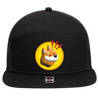 Bonk Crypto Currency 7 Panel Mesh Trucker Snapback Hat