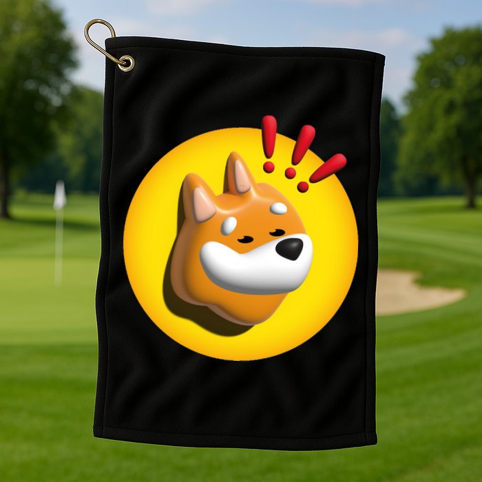 Bonk Crypto Currency Golf Towel