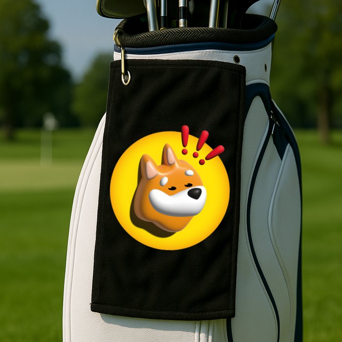 Bonk Crypto Currency Golf Towel