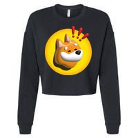 Bonk Crypto Currency Cropped Pullover Crew
