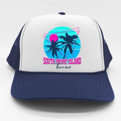 Beach Coastal City Vacation Souvenir South Padre Island Trucker Hat