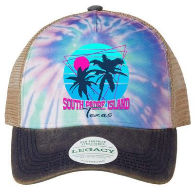 Beach Coastal City Vacation Souvenir South Padre Island Legacy Tie Dye Trucker Hat