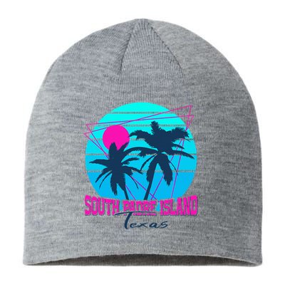 Beach Coastal City Vacation Souvenir South Padre Island Sustainable Beanie