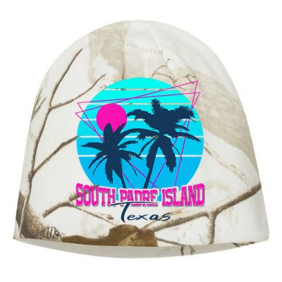 Beach Coastal City Vacation Souvenir South Padre Island Kati - Camo Knit Beanie