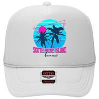 Beach Coastal City Vacation Souvenir South Padre Island High Crown Mesh Back Trucker Hat