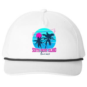 Beach Coastal City Vacation Souvenir South Padre Island Snapback Five-Panel Rope Hat