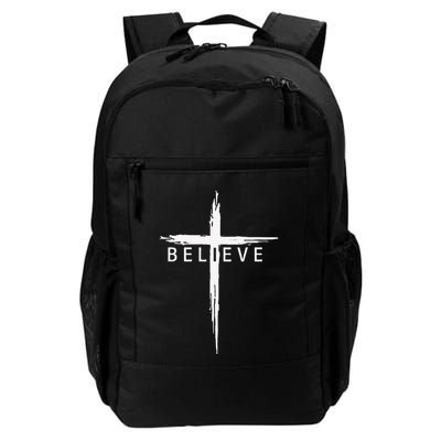 Believe Christian Cross Jesus Christ Christians Backpack