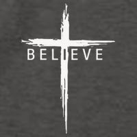 Believe Christian Cross Jesus Christ Christians Vector Backpack