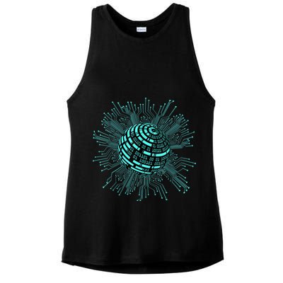 Binary Coding Computer Nerd Geeks Programmer Funny Coding Ladies PosiCharge Tri-Blend Wicking Tank