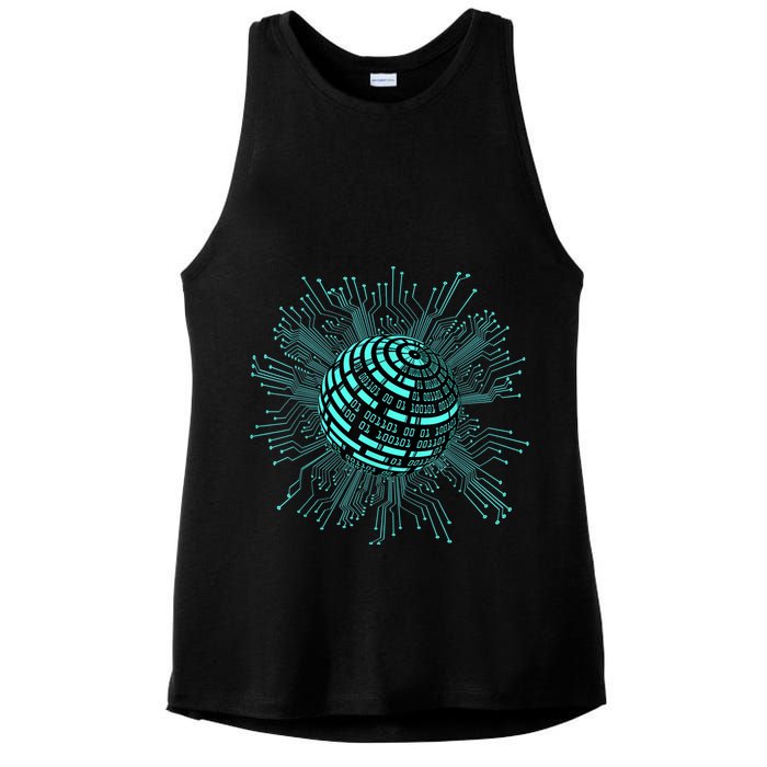 Binary Coding Computer Nerd Geeks Programmer Funny Coding Ladies PosiCharge Tri-Blend Wicking Tank