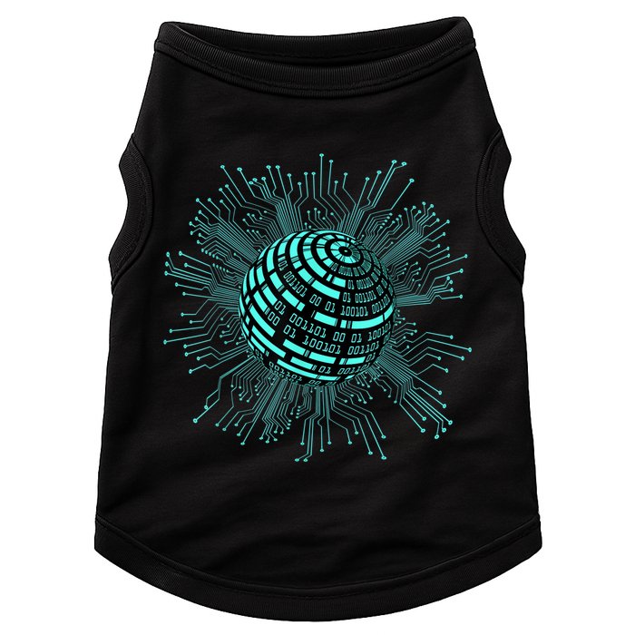 Binary Coding Computer Nerd Geeks Programmer Funny Coding Doggie Tank