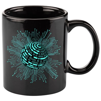 Binary Coding Computer Nerd Geeks Programmer Funny Coding 11oz C Handle Ceramic Mug