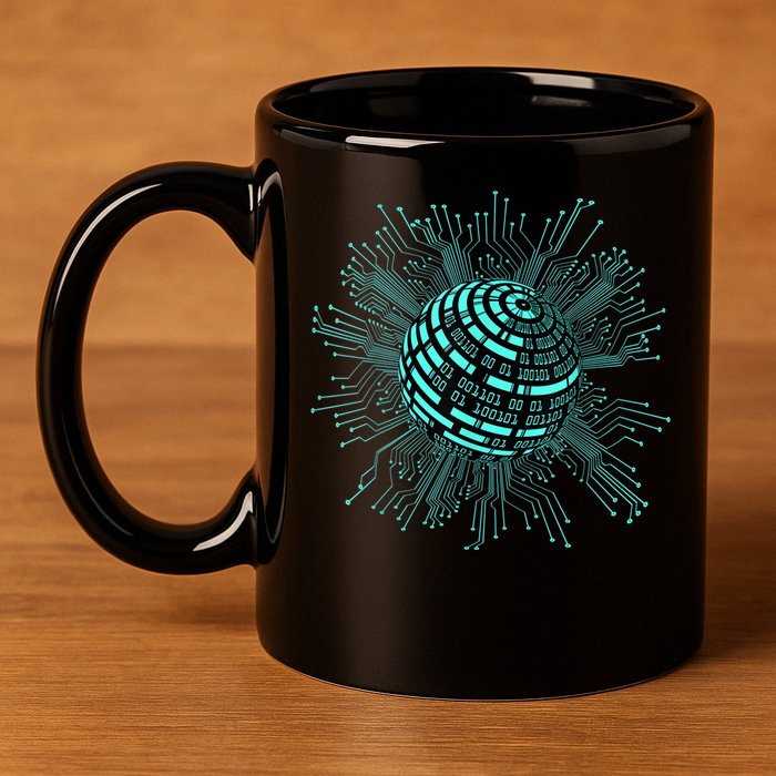 Binary Coding Computer Nerd Geeks Programmer Funny Coding 11oz C Handle Ceramic Mug